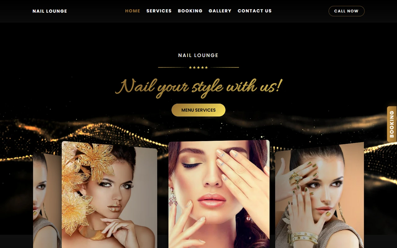 Nail Lounge Gresham website preview